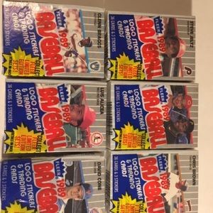 6 - 1989 Fleer Cello Packs Baseball Cards
